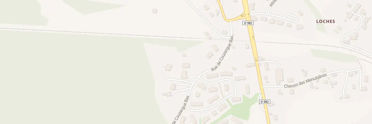 Plan du 9024 Rue de Couzergue Bas à Ussel