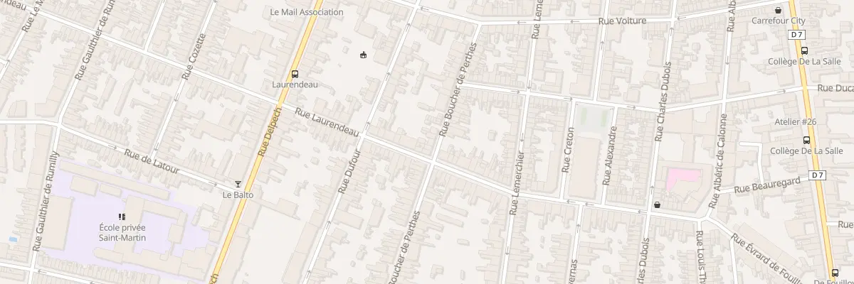 Plan du 24 Rue Boucher de Perthes à Amiens