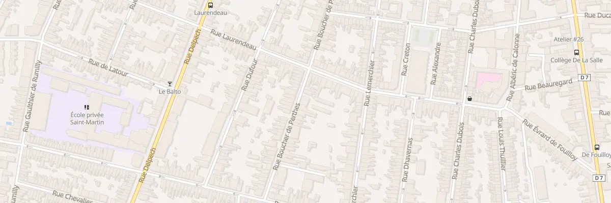 Plan du 35 Rue Boucher de Perthes à Amiens