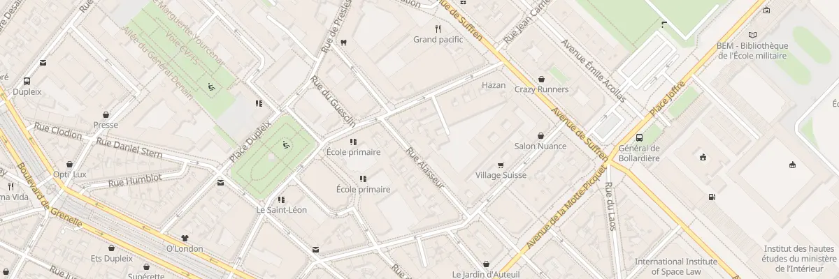 Plan du 5 Rue Alasseur à Paris 15e Arrondissement