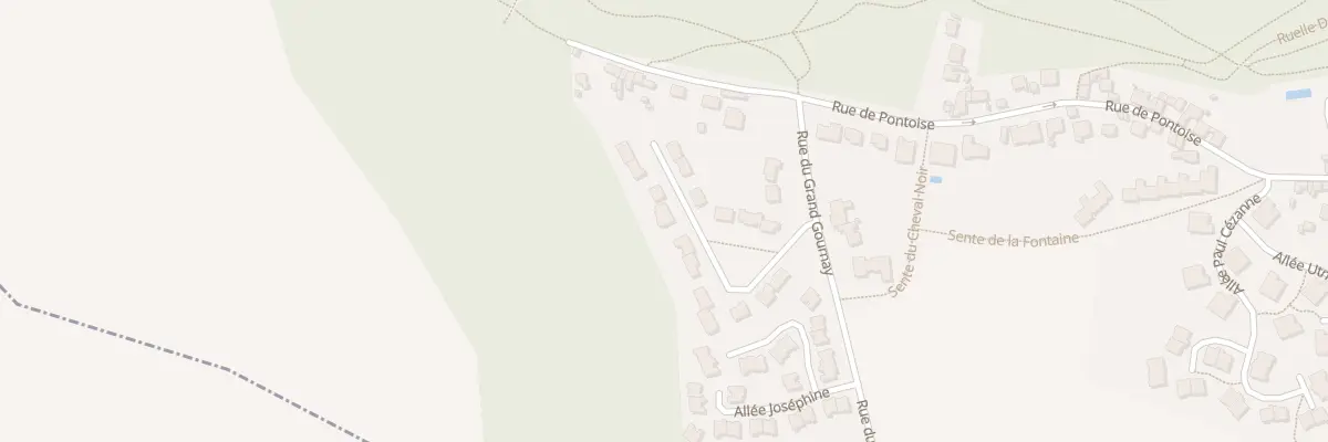 Plan du 8 All des Sablons à Montsoult