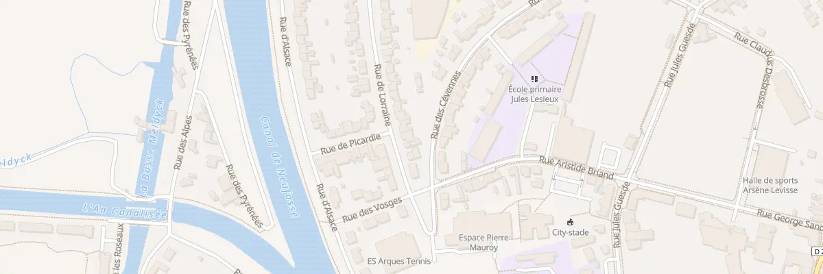 Plan du 55 Rue de Lorraine à Arques