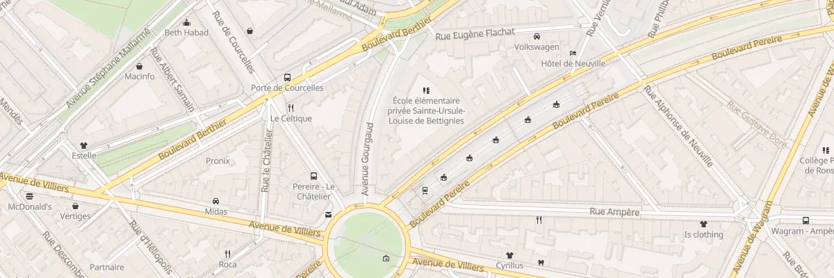 Plan du 110 Bd Pereire à Paris 17e Arrondissement
