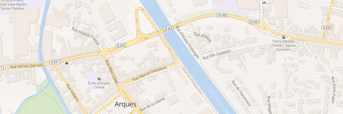 Plan du 31 Rue Marcel Delaplace à Arques