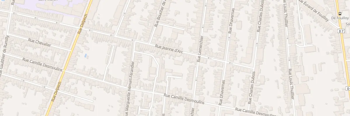 Plan du 152 Rue Jeanne d’Arc à Amiens
