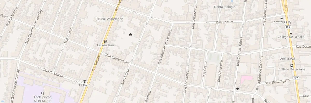 Plan du 18 Rue Boucher de Perthes à Amiens