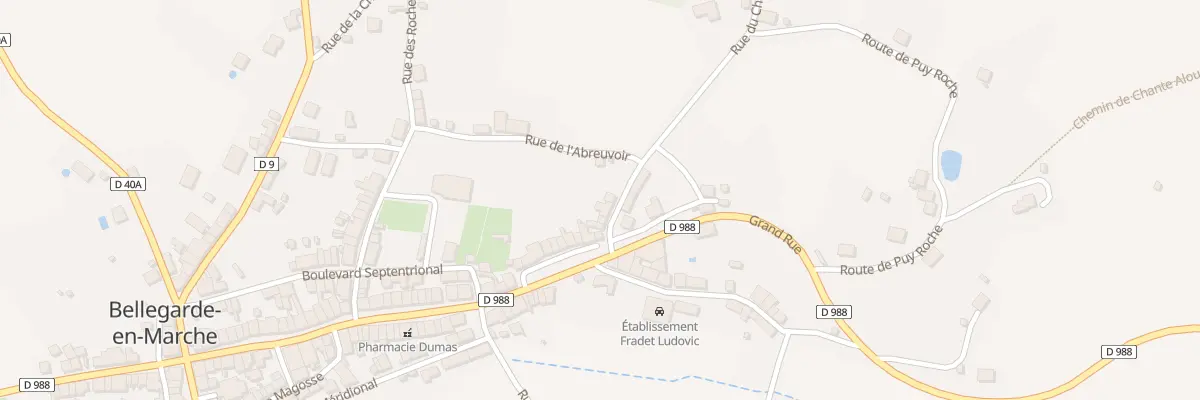 Plan du 6 Rue du Chateau à Bellegarde-en-Marche