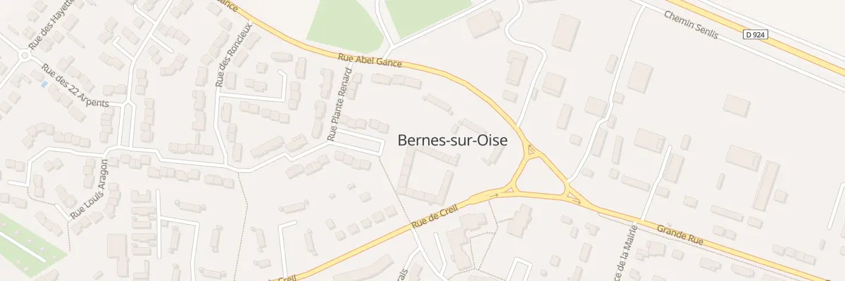 Plan du 57N Rue de Creil à Bernes-sur-Oise
