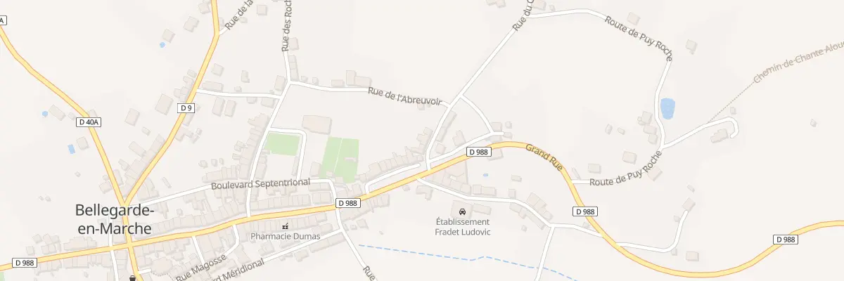 Plan du 4 Rue du Chateau à Bellegarde-en-Marche