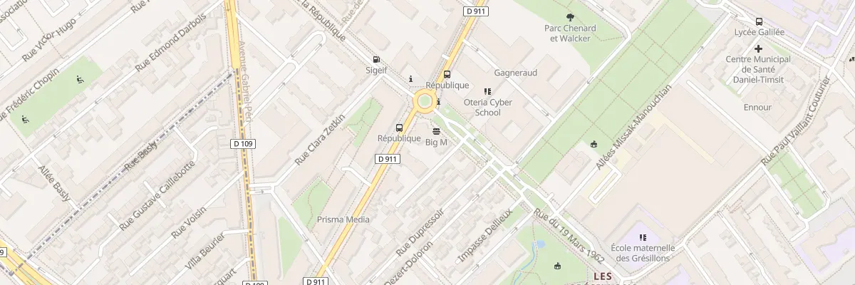 Plan du 28 Rue Henri Barbusse à Gennevilliers