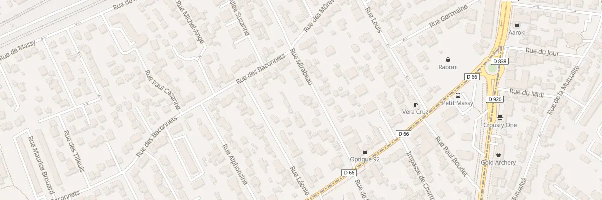 Plan du 60 Rue Mirabeau à Antony