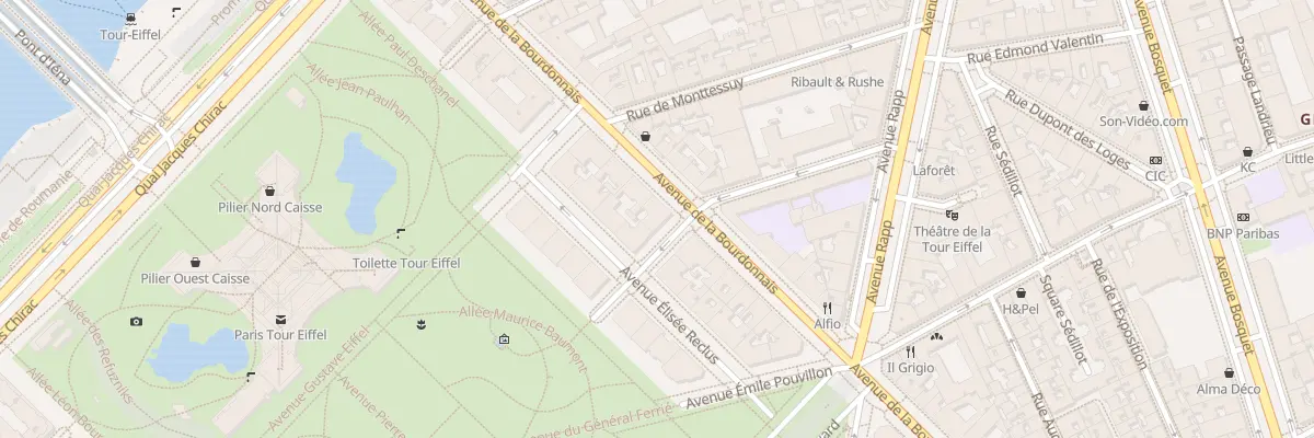 Plan du 2 Rue du Maréchal Harispe à Paris 7e Arrondissement