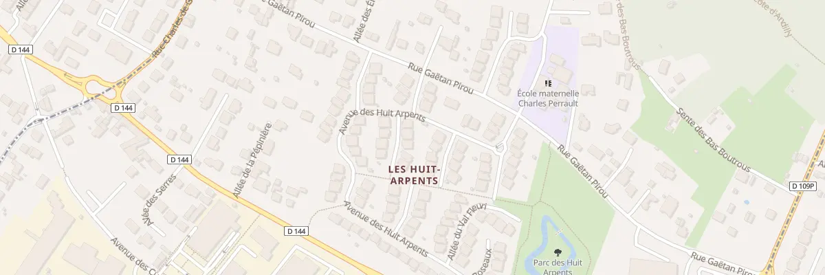 Plan du 3 All des Vergers à Andilly