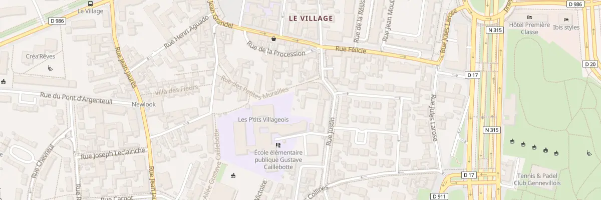 Plan du 3 Rue des Petites Murailles à Gennevilliers