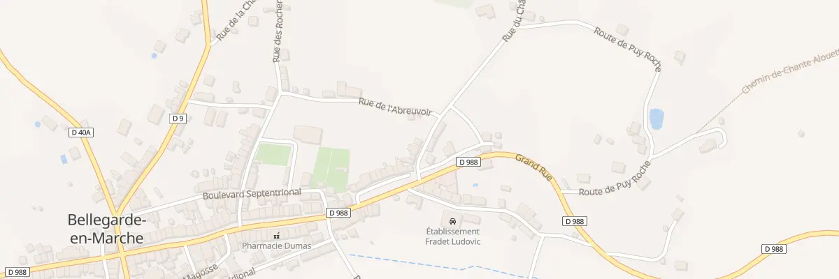 Plan du 8 Rue du Chateau à Bellegarde-en-Marche