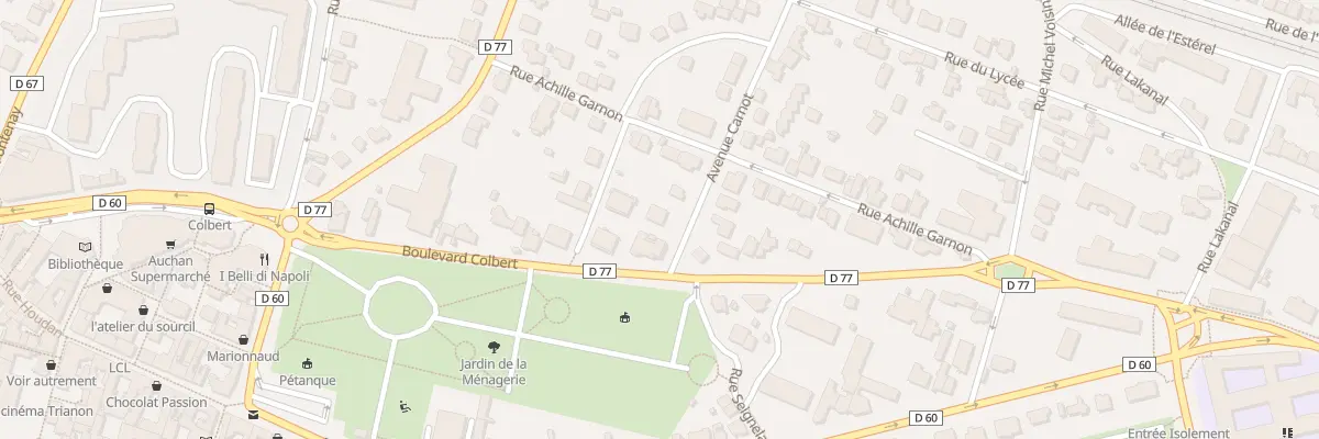Plan du 16 Av Carnot à Sceaux