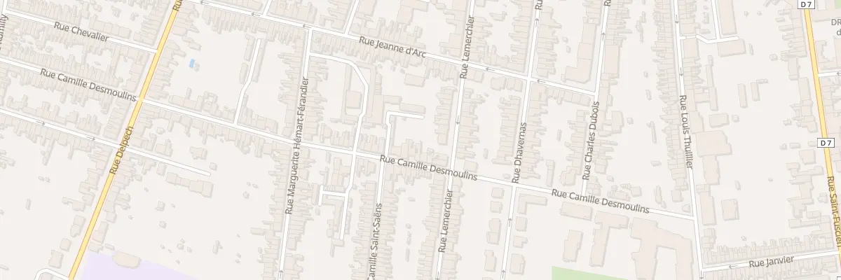 Plan du 129 Rue Camille Desmoulins à Amiens