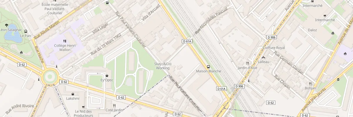 Plan du 30 Rue P Vaillant Couturier à Malakoff