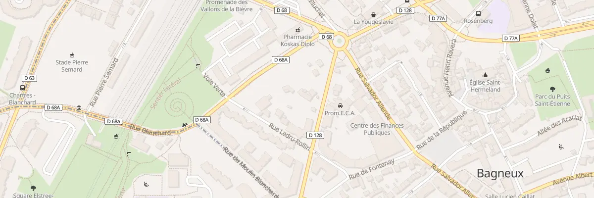 Plan du 24 Av J B Fortin à Bagneux