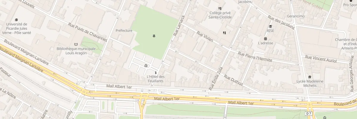Plan du 2 Rue Duthoit à Amiens