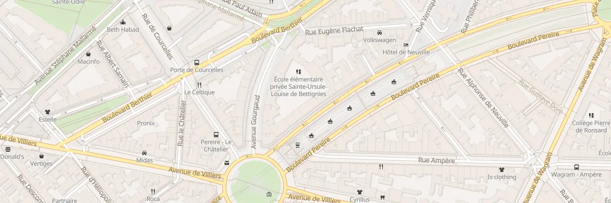 Plan du 106 Bd Pereire à Paris 17e Arrondissement