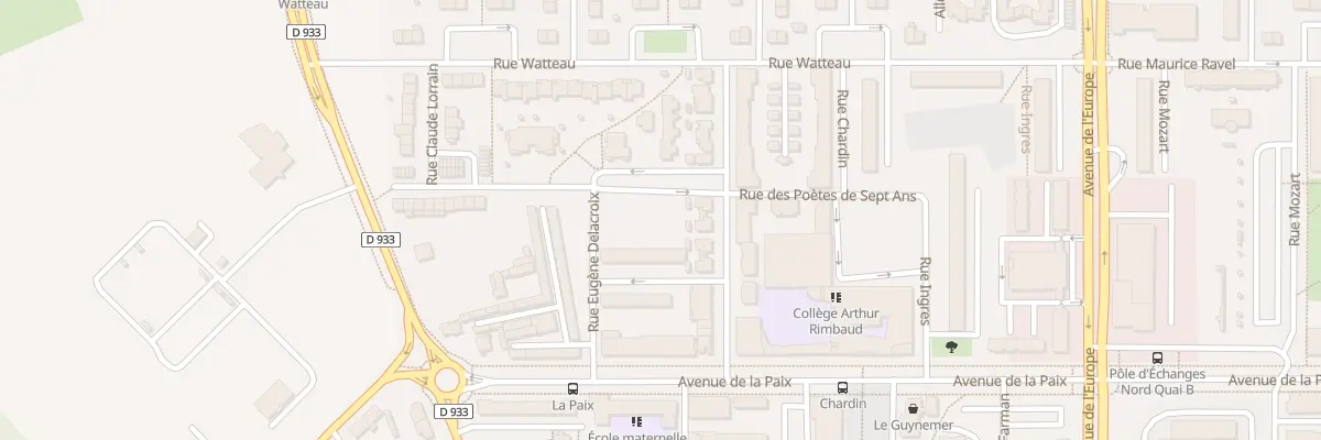 Plan du 13 Rue du Dormeur du Val à Amiens