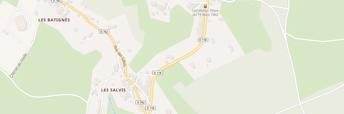 Plan du 8 Rte de Mazamet aux Martys