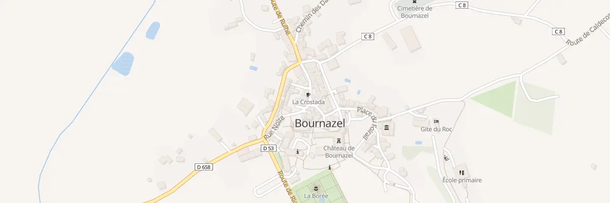 Plan du 1 Pla de la Croix à Bournazel