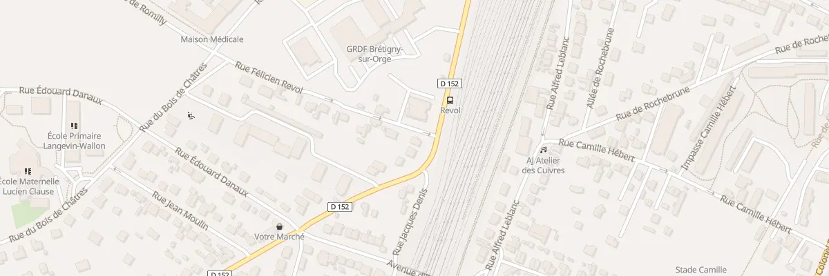 Plan du 1 Rue Félicien Revol à Brétigny-sur-Orge