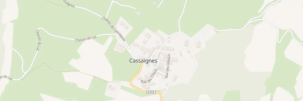 Plan du 42 Le Village à Cassaignes