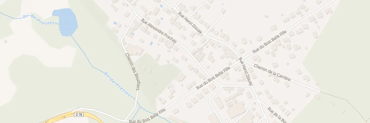Plan du 23B Rue Alexandre Prachay à Presles