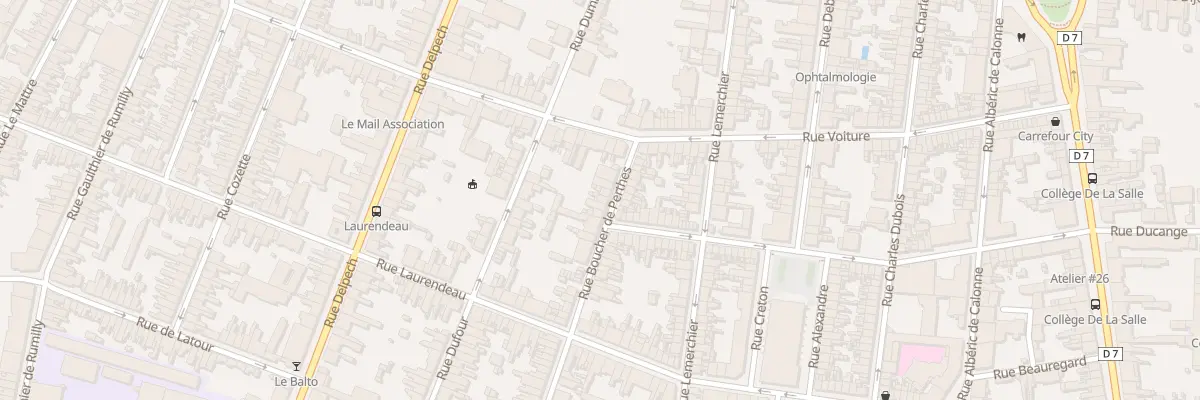 Plan du 8 Rue Boucher de Perthes à Amiens