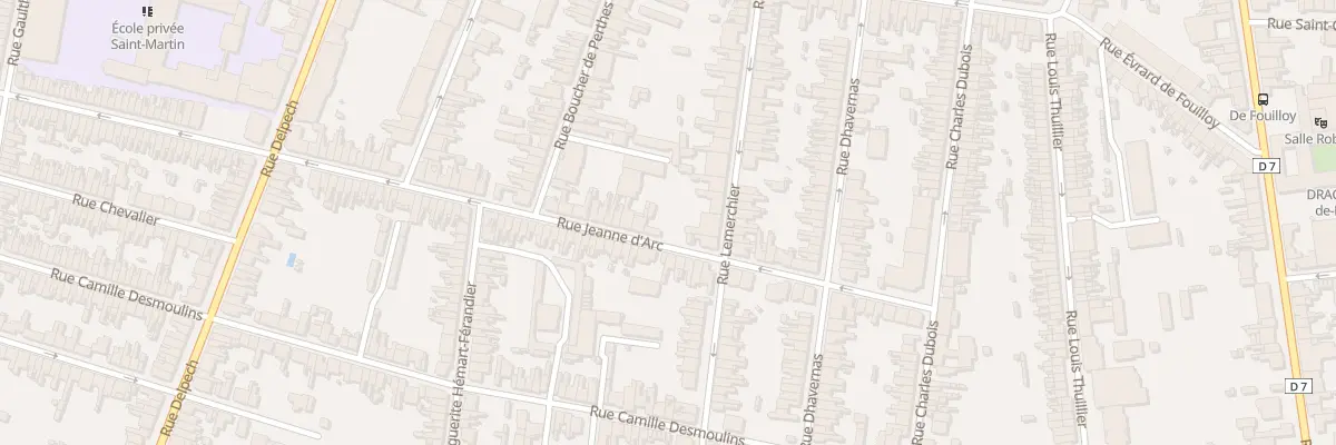 Plan du 96 Rue Lemerchier à Amiens