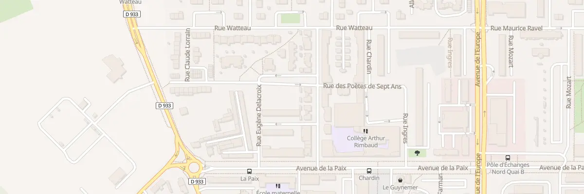 Plan du 11 Rue du Dormeur du Val à Amiens