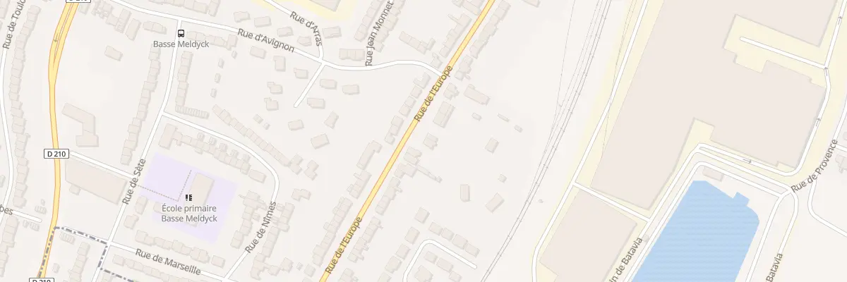 Plan du 33 Rue de l’Europe à Arques