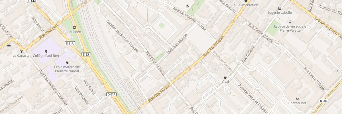 Plan du 8B Rue Jean Moulin à Malakoff