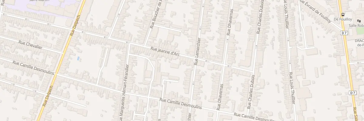 Plan du 158 Rue Jeanne d’Arc à Amiens