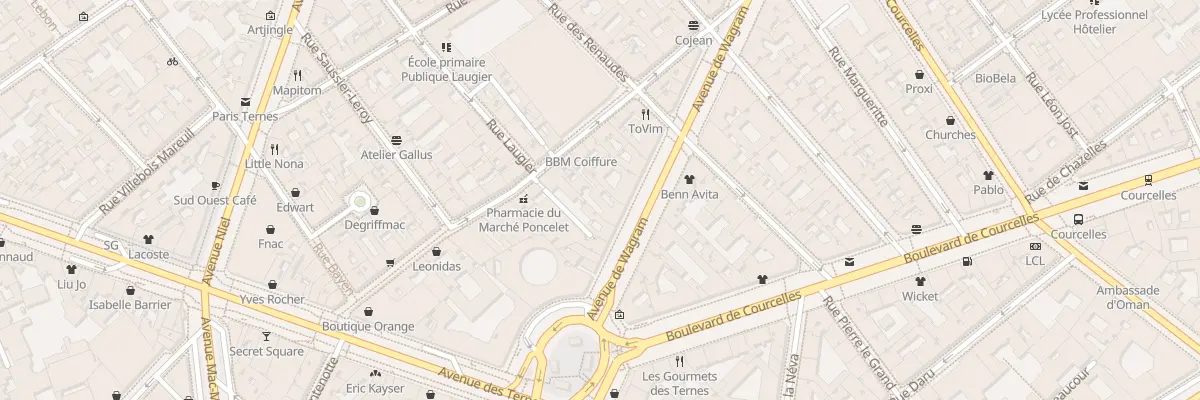 Plan du 71 Av de Wagram à Paris 17e Arrondissement