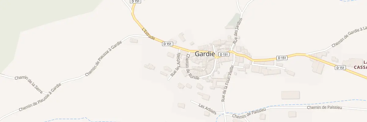 Plan du 9 Che de Ronde à Gardie