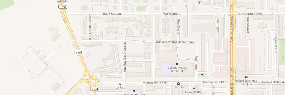 Plan du 9 Rue du Dormeur du Val à Amiens