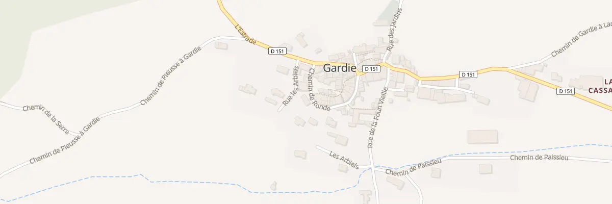 Plan du 50A Les Arbieus à Gardie