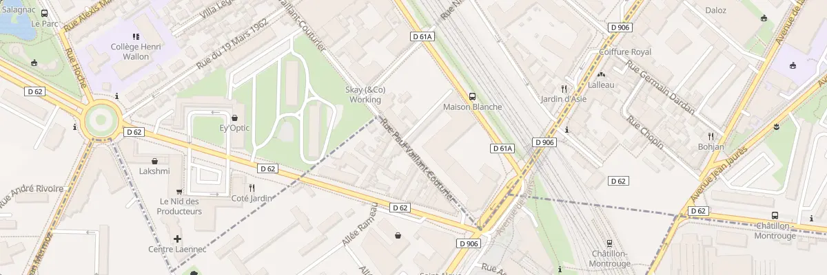Plan du 164 Bd Camelinat à Malakoff
