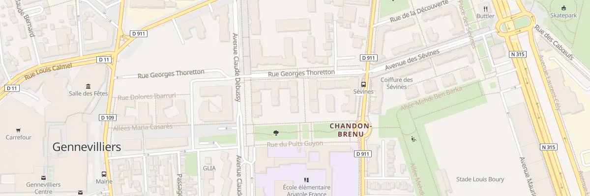 Plan du 36 Rue Georges Thoretton à Gennevilliers