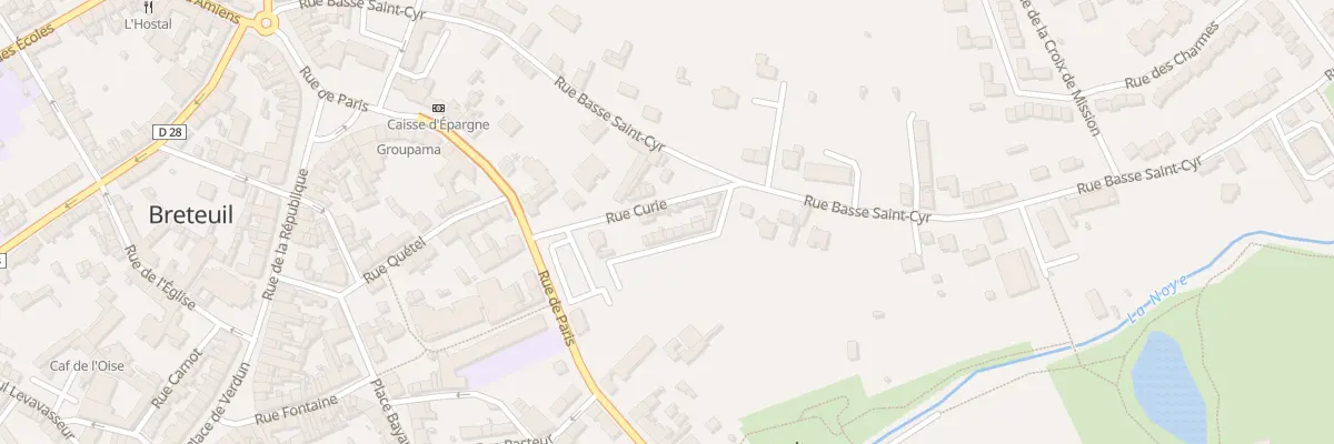 Plan du 6 Rue Curie à Breteuil