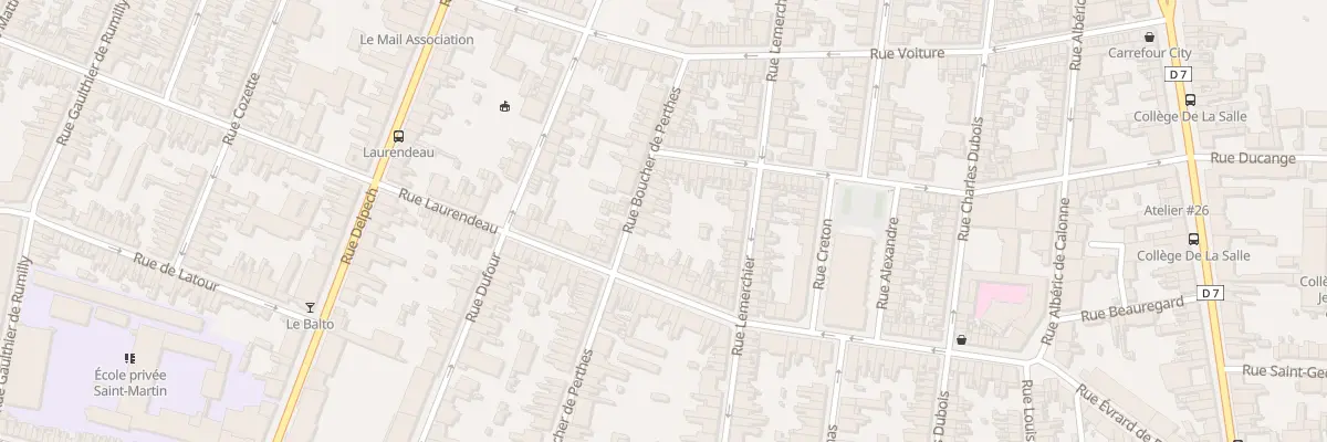 Plan du 23B Rue Boucher de Perthes à Amiens