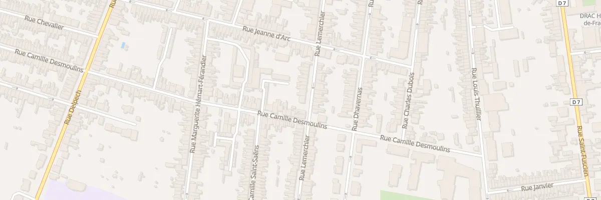 Plan du 126 Rue Lemerchier à Amiens