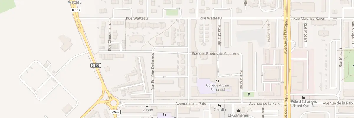 Plan du 7 Rue du Dormeur du Val à Amiens