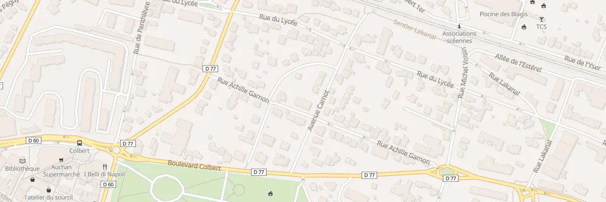 Plan du 10 Av Carnot à Sceaux