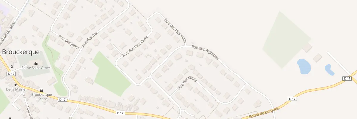 Plan du 18 Rue des Aigrettes à Brouckerque