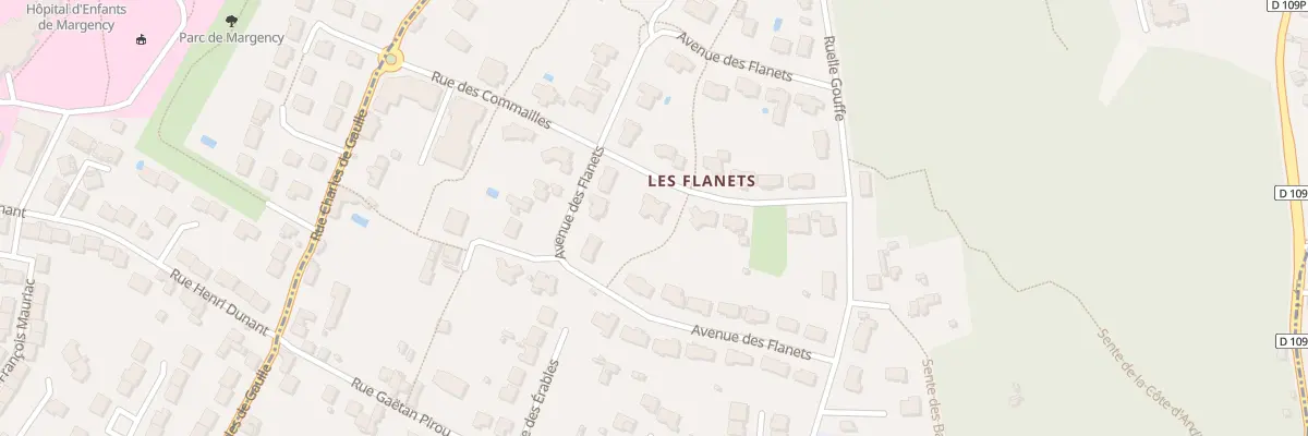 Plan du 12 Rue des Commailles à Andilly